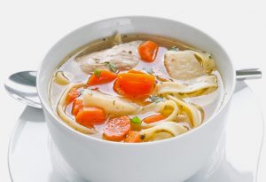 Chicken soup with vegetable