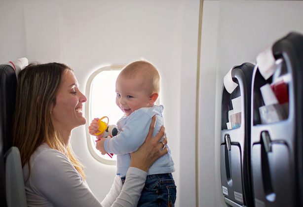 tips travelling with baby by plane