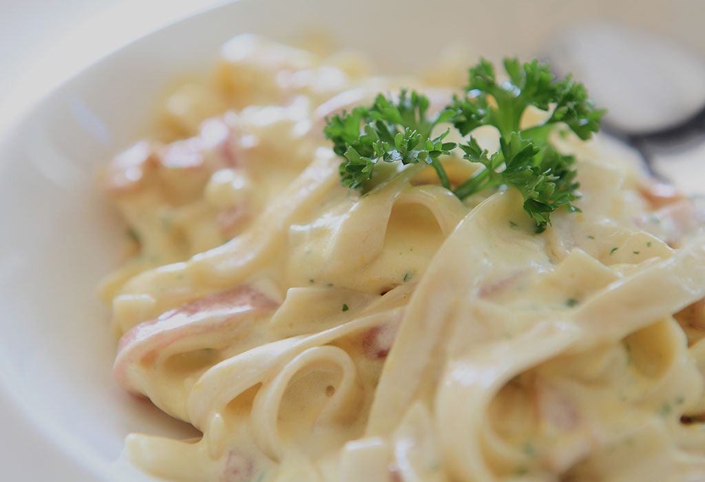 Pasta in Cream Sauce